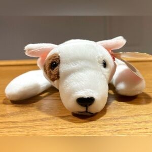 Ty Beanie Baby “Butch” the Bull Terrier with‎ Tag ERRORS Retired